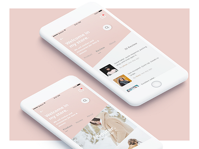 Exploration for mobile store apps apps dailyui explore fashion interface layout mobile screen store ui