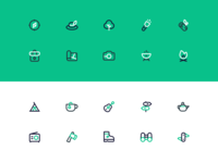Camping icons!