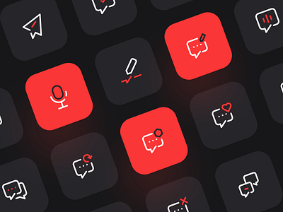 Message icons chat exploration icon app icon set iconography icons icons pack iconset line message minimalist ui