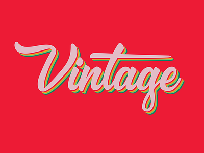 vintage retro style typography