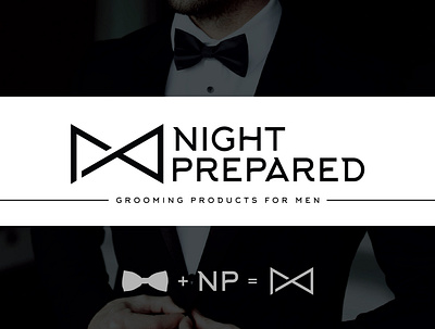 Mens Grooming bowtie bowtie logo branding dapper initials logo logo logo design concept men tuxedo typography vector