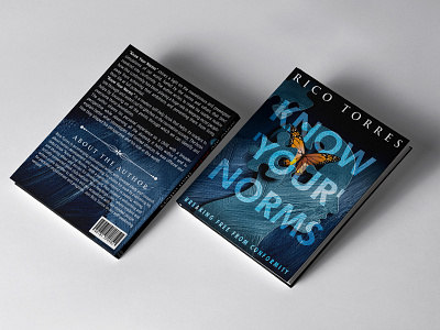 KNOW YOUR NORMS BOOK COVER book cover art book cover design book design butterfly norms psychological psychology