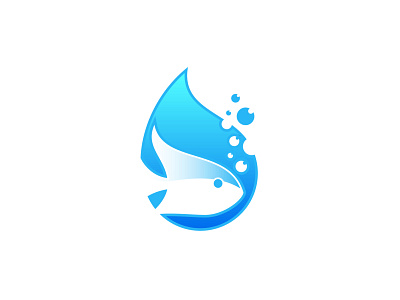 Aqua aqua aquatic bubbles fish fish logo illustration logo vector waterdrop