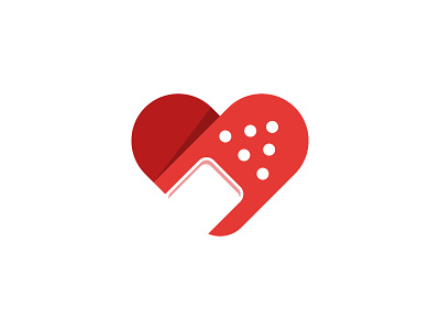 Heart Bandaid bandaid bandaid logo branding heart heart logo logo vector