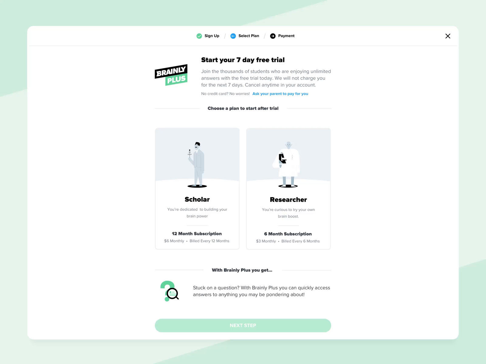 Subscription Sign Up Interaction By Wojtek Dziedzic For Brainly 