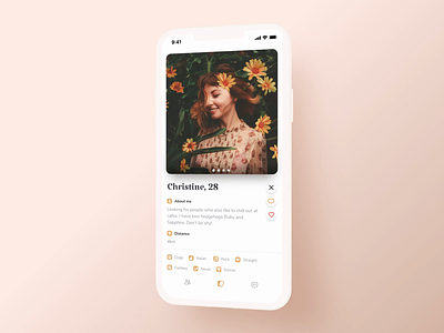 Matching and Chatting Interaction – Premium Dating App cards design cards ui chat chatting date dating dating app elegant interaction love match matching message process send sending swipe swiping tinder touch