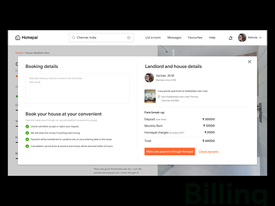 Billing Page billing check checkout description landlord minimal payment pricing profile tick typography ui warranty