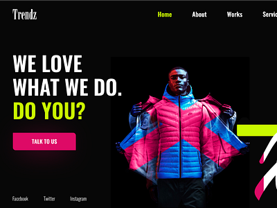 Landing Page Trendz colors dual trendz