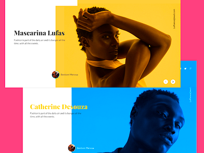 Landing Page Fashion colors design fashion landing