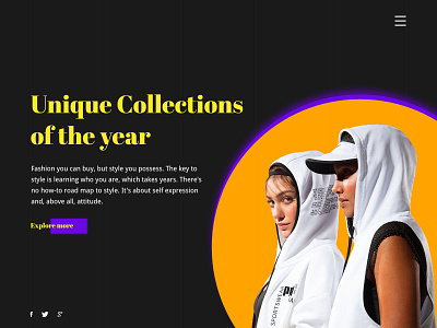 Fashion Collection Website chennai collection colors design dress fashion icons minimal sport ui ux design