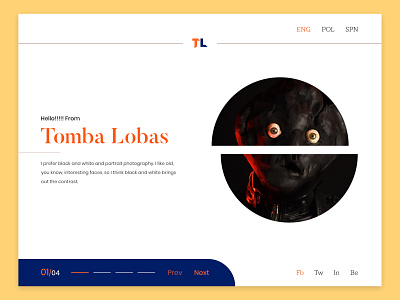 Photo-folio Design -In Progress brand agency branding chennai clean landing page logo minimal portfolio profile typography ui