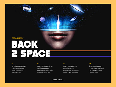 Space Exploration Design blacklover brand clean colors design explorer landing page launch minimal progress space space exploration stories trend trend 2019 typography ui