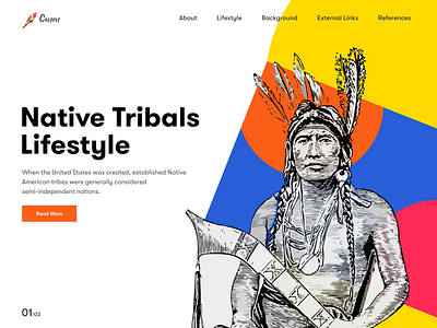 Canon Tribals Landing Page art brand branding chennai colors design history knowledge landing page latest learning minimal trend 2019 trending tribes typography ui vibrant wiki