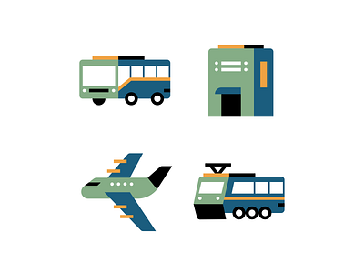 Travel Icons flat illustration illustrator minimal vector