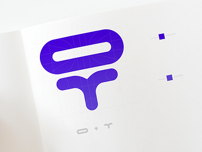 OT branding creativity design identity lettre logo o personal brand t type