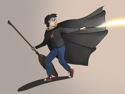 Harry Potter character design harry potter harrypotter hogwarts illustraion magic quidditch