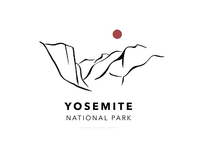 Simplified Yosemite american national parks california national parks california wilderness design el cap graphic design half dome illustraion illustration national parks ui ui design uidesign yosemite yosemite national park yosemite valley