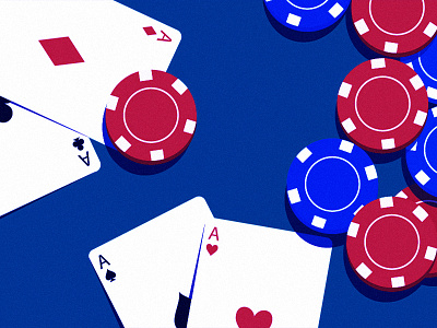 Casino Illustration blue casino illustration las vegas poker red white