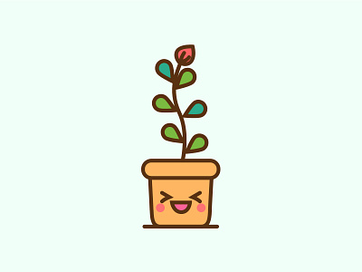 To plant a garden3 cute design illustration illustration vector art illustrator minimal plant xd