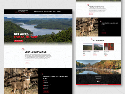 Southeastern OK Land Web agriculture clean design hunting lake land outdoor property web web design website