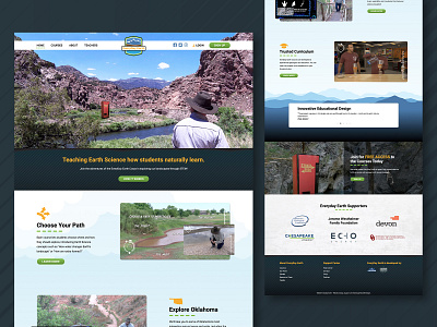 Everyday Earth - web design design e learning earth landscape learning oklahoma science web web design website