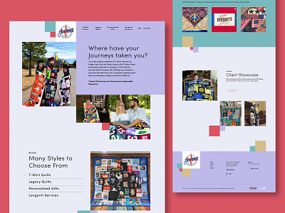 Journey Quilt - web design block clean color design green grid journey purple quilt quilting square web web design website