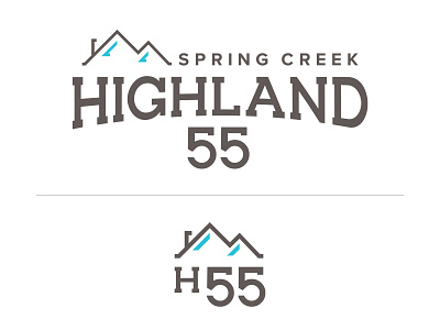 Highland 55 - logo design