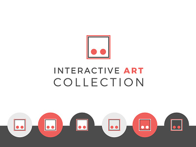 Interactive Art Collection - Logo & Branding art branding circle clean collection design gray illustration interactive logo nintendo power original red square vector video game