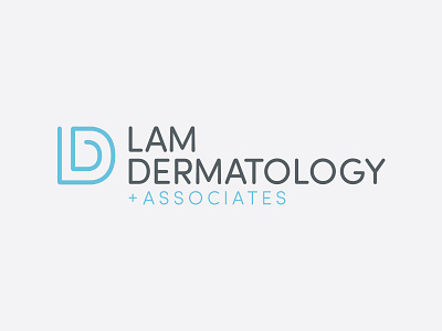 Lam Dermatology Logo d dermatology design l logo monogram