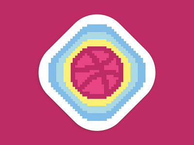 Pixeled Dribbble