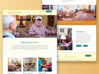 Tamarack Assisted Living Center - Website Design