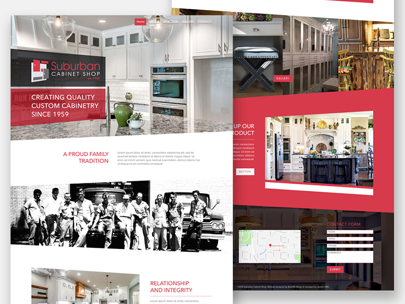 Suburban Cabinet Shop Website By Adrian Townsend On Dribbble