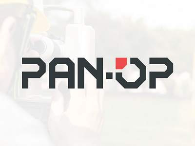 Pan-Op Logo Design angled arrow black branding consulting custom font design gas logo ndt pipeline red surveying typography