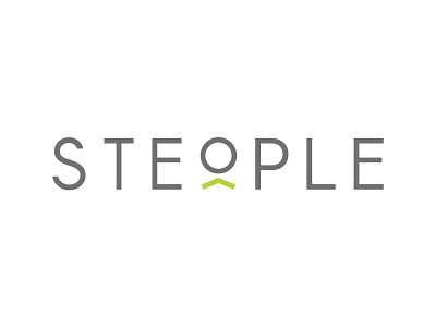 Steople Logo arrow consulting design green leaders logo people simple steeple