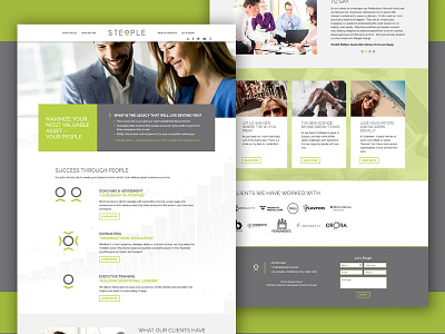 Steople - Web Design advisement branding clean coaching companies consulting design leaders people training web web design website