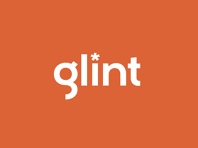Glint Logo flat glint orange rss simple