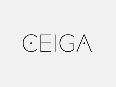New Ceiga Logo ceiga clean flat logo simple white