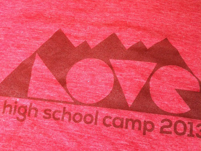 Love - Faith Bible High School Camp 2013 camp church colorado cutout design high school logo love mountains shapes summer t shirt