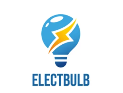 Electric Bulb Logo 3d animation app branding design graphic design illustration logo motion graphics ui vector