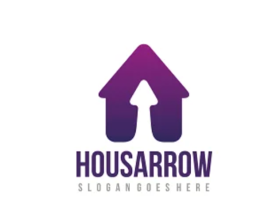 House Arrow Logo 3d branding design graphic design illustration logo vector