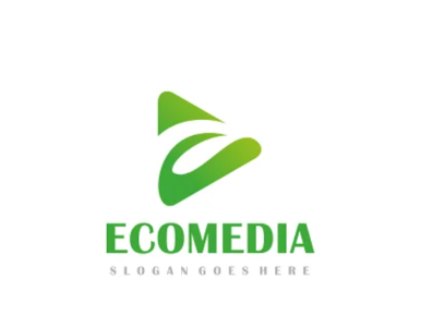 Eco Media Logo animation branding illustration logo