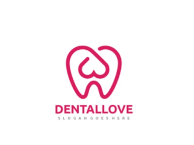 Dental Love Logo branding design logo ux vector