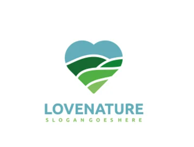 Love Nature Logo 3d animation branding design graphic design illustration logo motion graphics ui vector