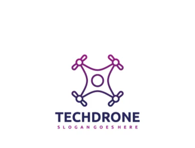 Techdrone Logo 3d animation branding design graphic design illustration logo