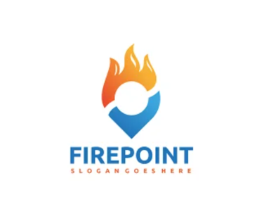 Fire Point Logo 3d branding graphic design illustration logo ux vector