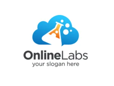 Online Labs Logo 3d animation branding graphic design illustration logo ui vector