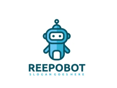 Reepobot Logo 3d animation branding graphic design illustration logo motion graphics ui ux