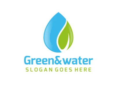 Green & Water Logo 3d animation branding design graphic design illustration motion graphics