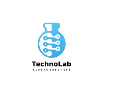 Techno Lab Logo 3d animation branding graphic design illustration logo motion graphics ui vector