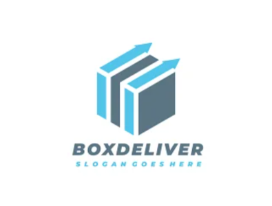 Box Delivery Logo 3d animation branding graphic design illustration logo motion graphics ui